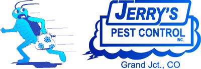 Jerrys Pest Control INC Logo with bug